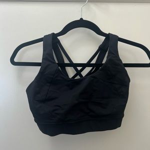 Lululemon black sports bra. Size 6